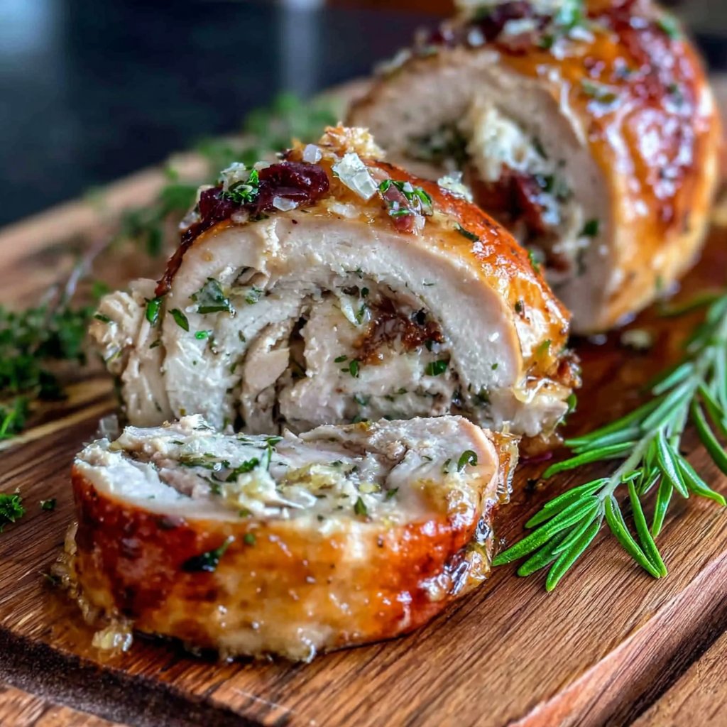 Zitronen-Putenroll mit Kräutern