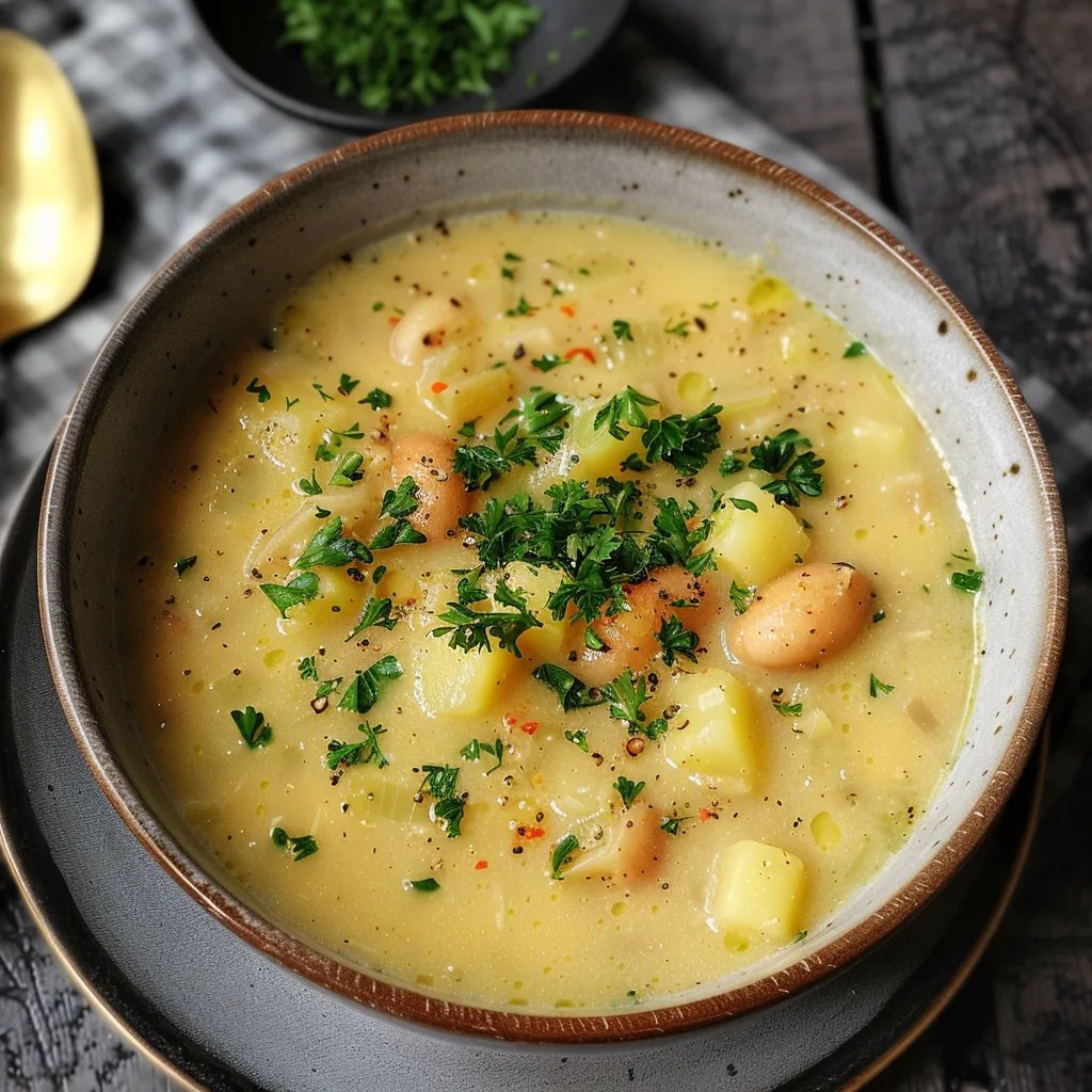 Einfache Kartoffelsuppe mit Wienern