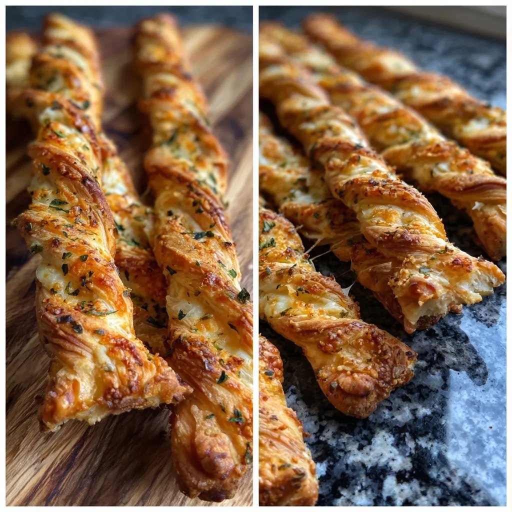 Blätterteig Stangen Käse