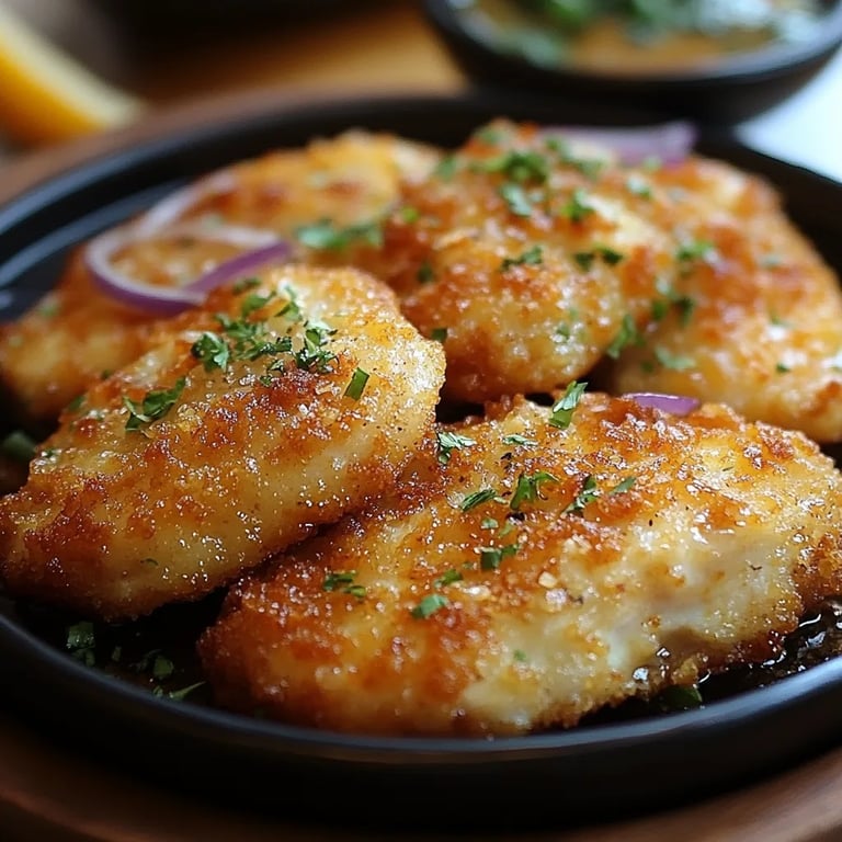 Knuspriges Hähnchen mit Parmesanpanade aus der Heißluftfritteuse: Ein Unglaublich Ultimatives Rezept