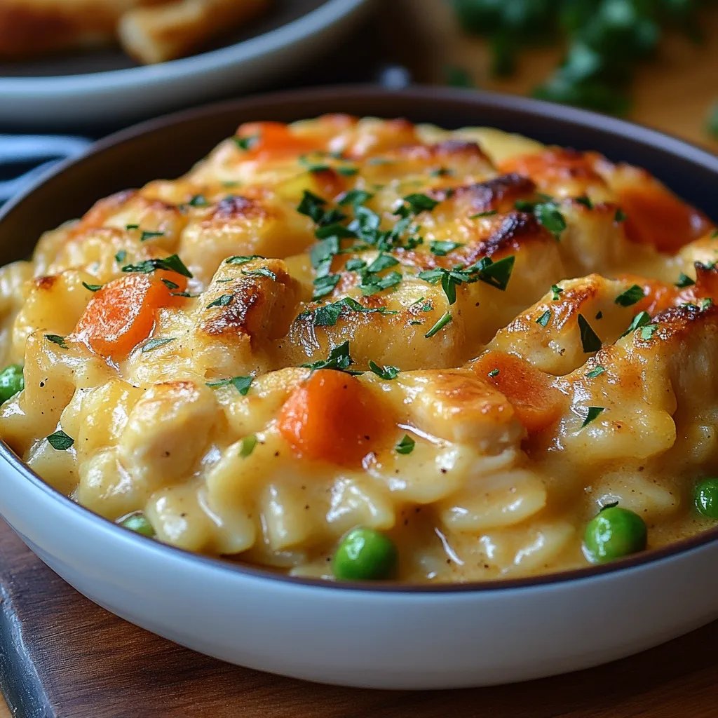 Cremige Hähnchen-Pot-Pie-Orzo: Ein Unglaublich Ultimatives Rezept für 6 Personen