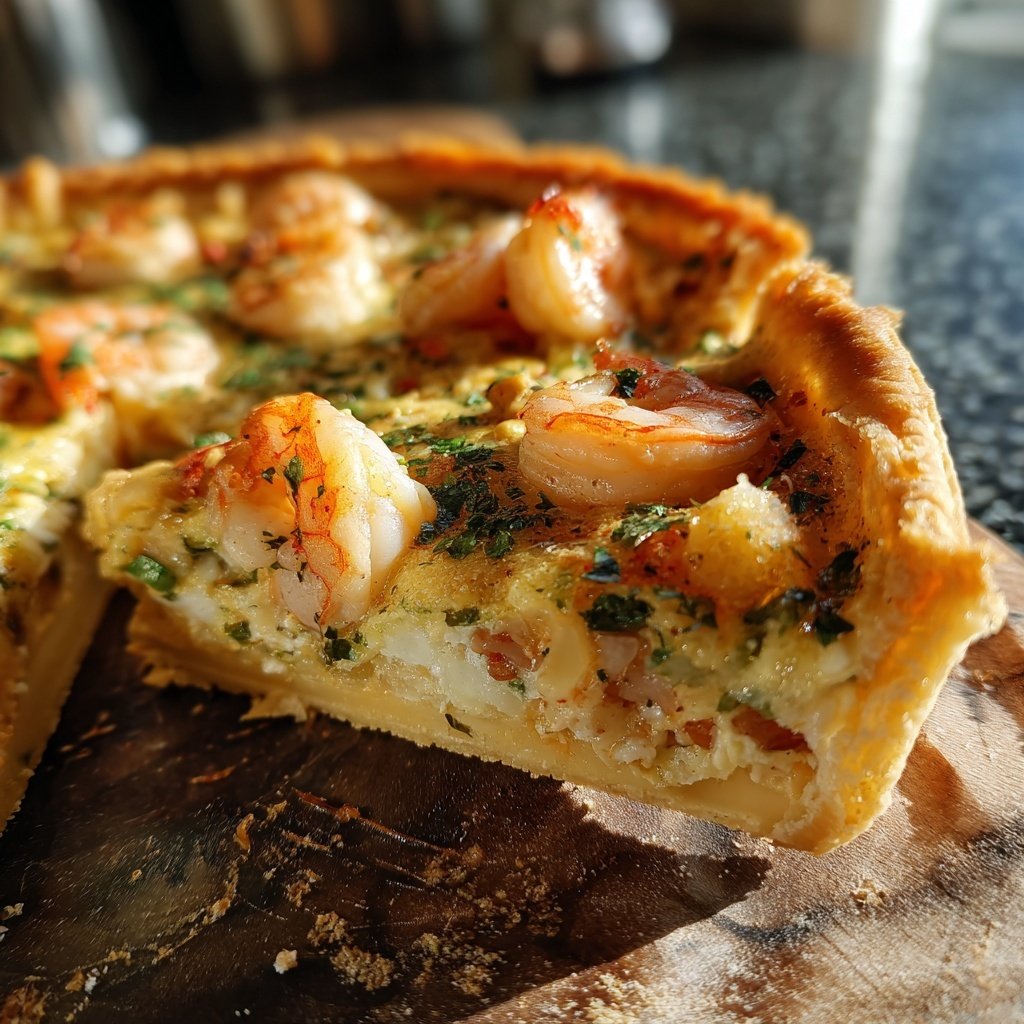 Fischpastete mit cremiger Meeresfrüchte Füllung