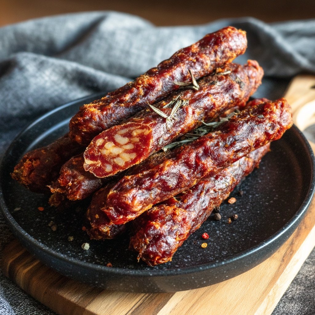 Kandierte Speck Räucherwürste