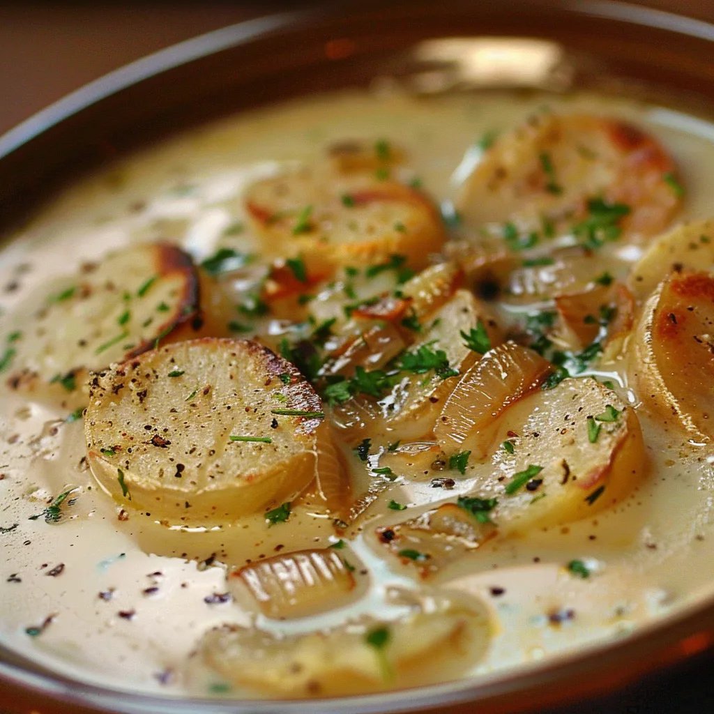 Zwiebel-Kartoffelsuppe