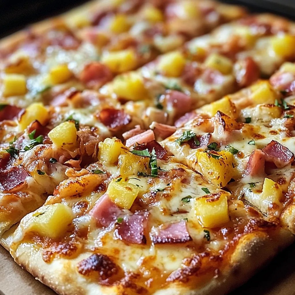 Klassische hawaiianische Pizza: Ein unglaublich ultimativer Genuss aus 5 Zutaten