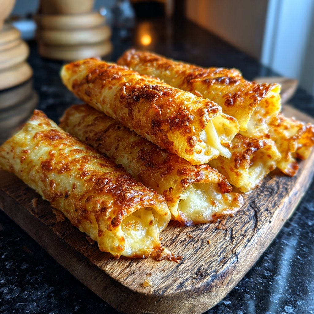Gebackene Schinken Emmentaler Röllchen