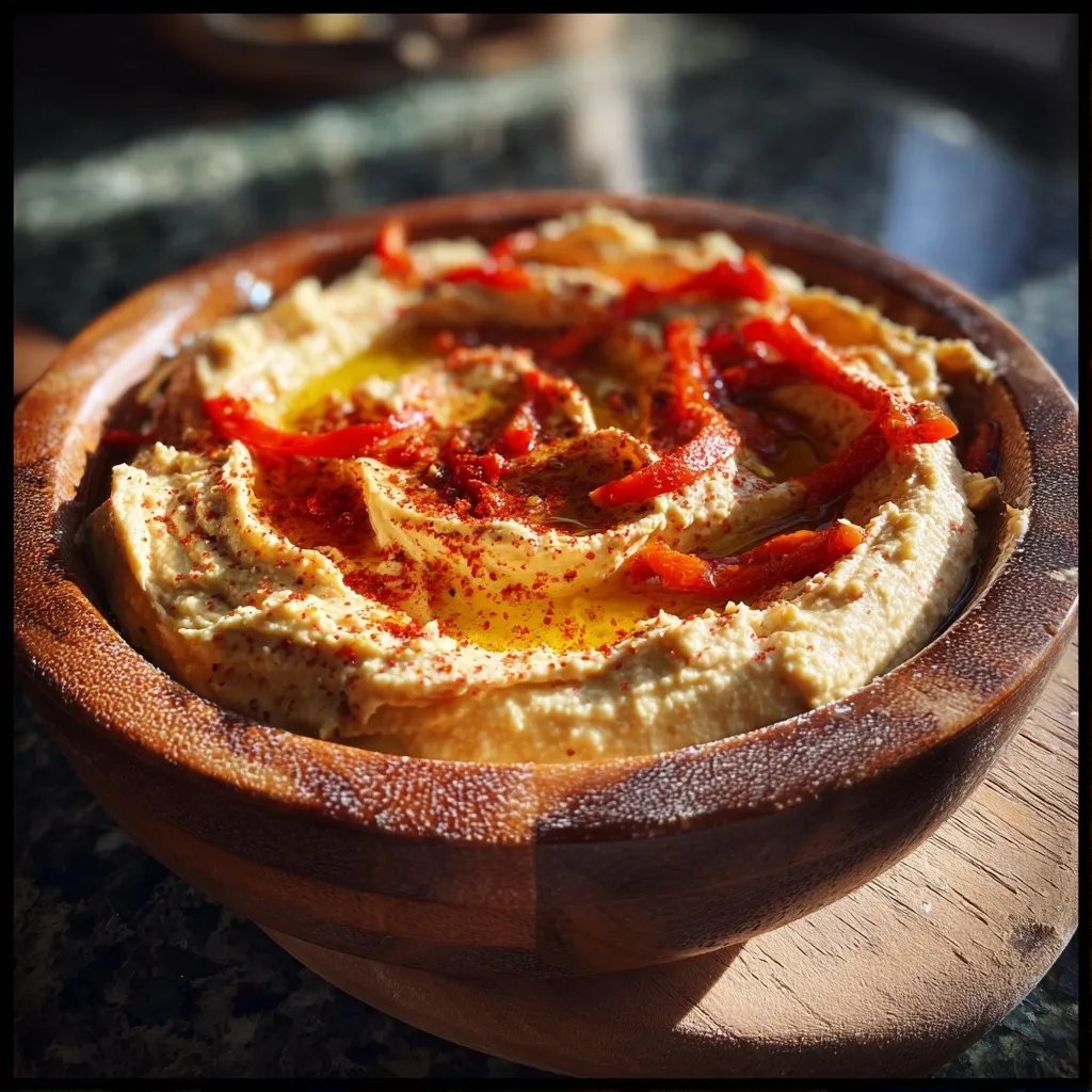 Hummus mit Paprika