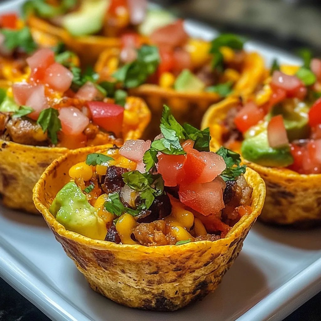 Taco Cups: Ein Unglaubliches Ultimatives Rezept für 6 Portionen
