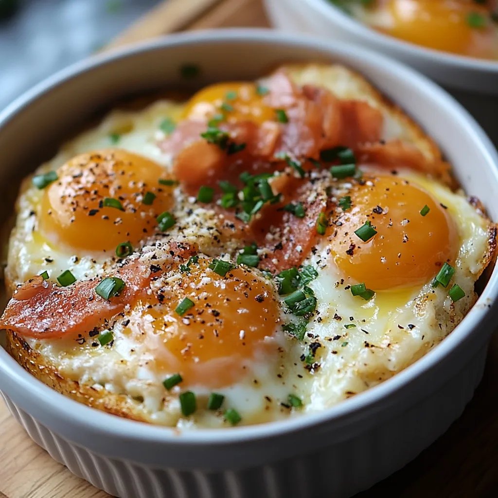 Eier en Cocotte mit geräuchertem Lachs: Ein Unglaublich Essenzielles Rezept für 4 Personen