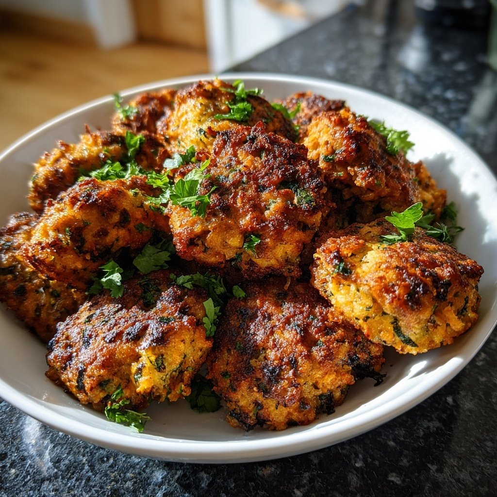 Kräuterfrikadellen mit Süßkartoffeln
