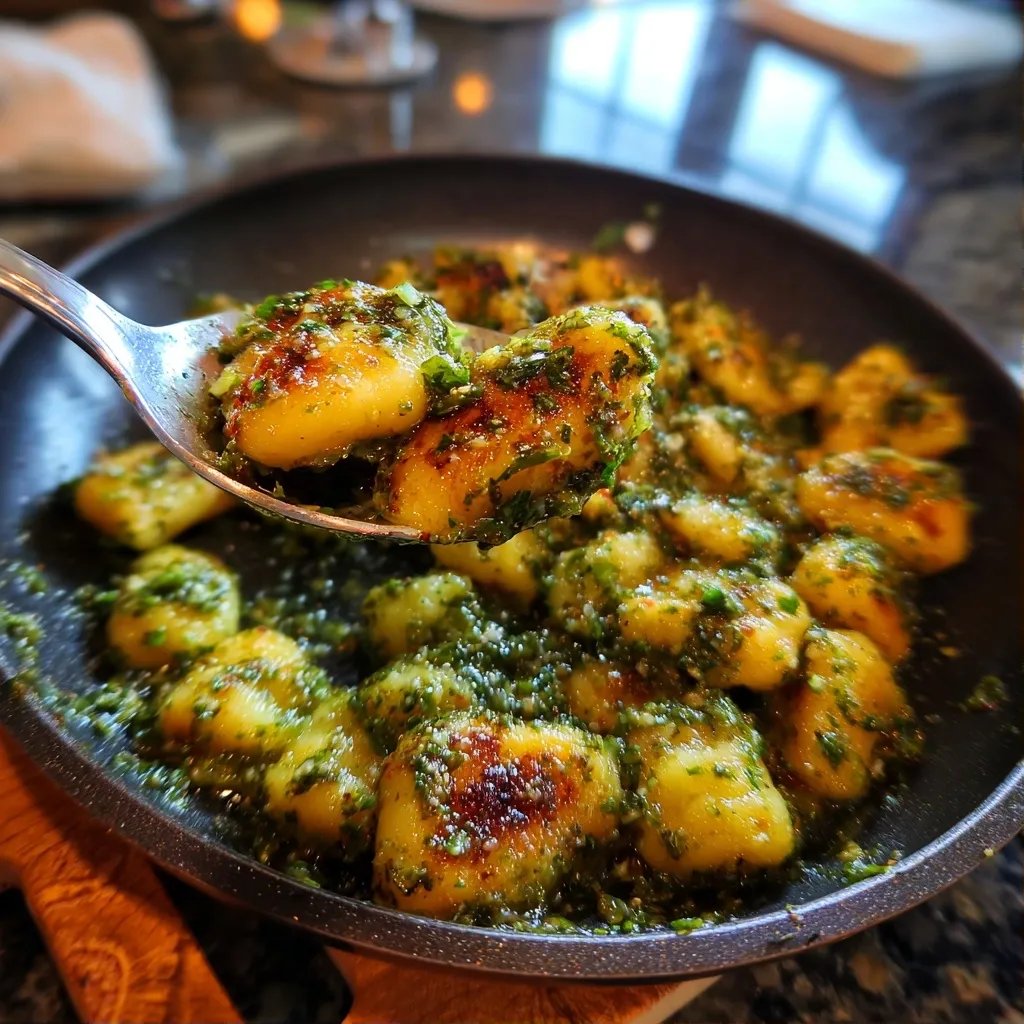 Gnocchi Pesto Pfanne