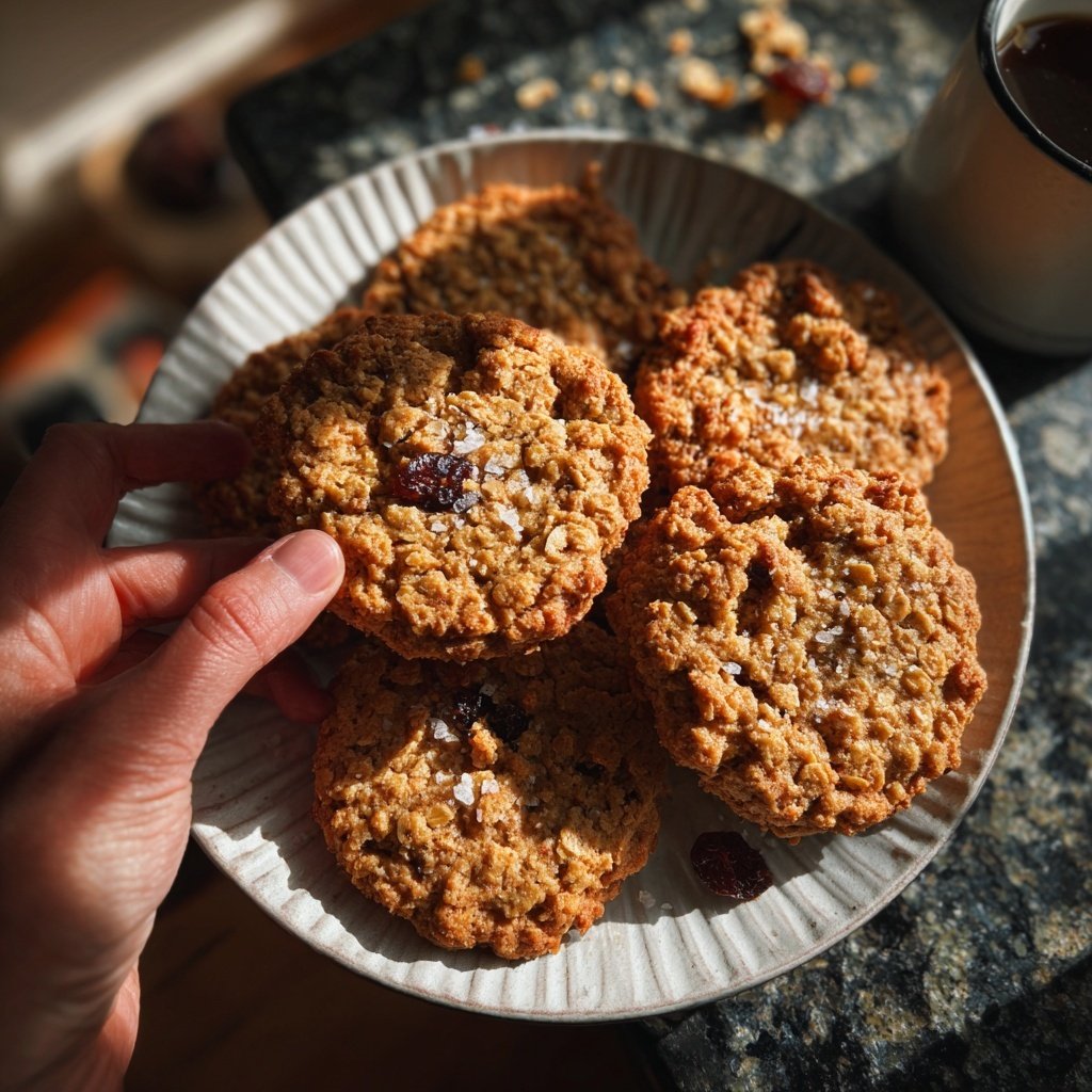 Vanille-Haferflocken-Protein-Kekse