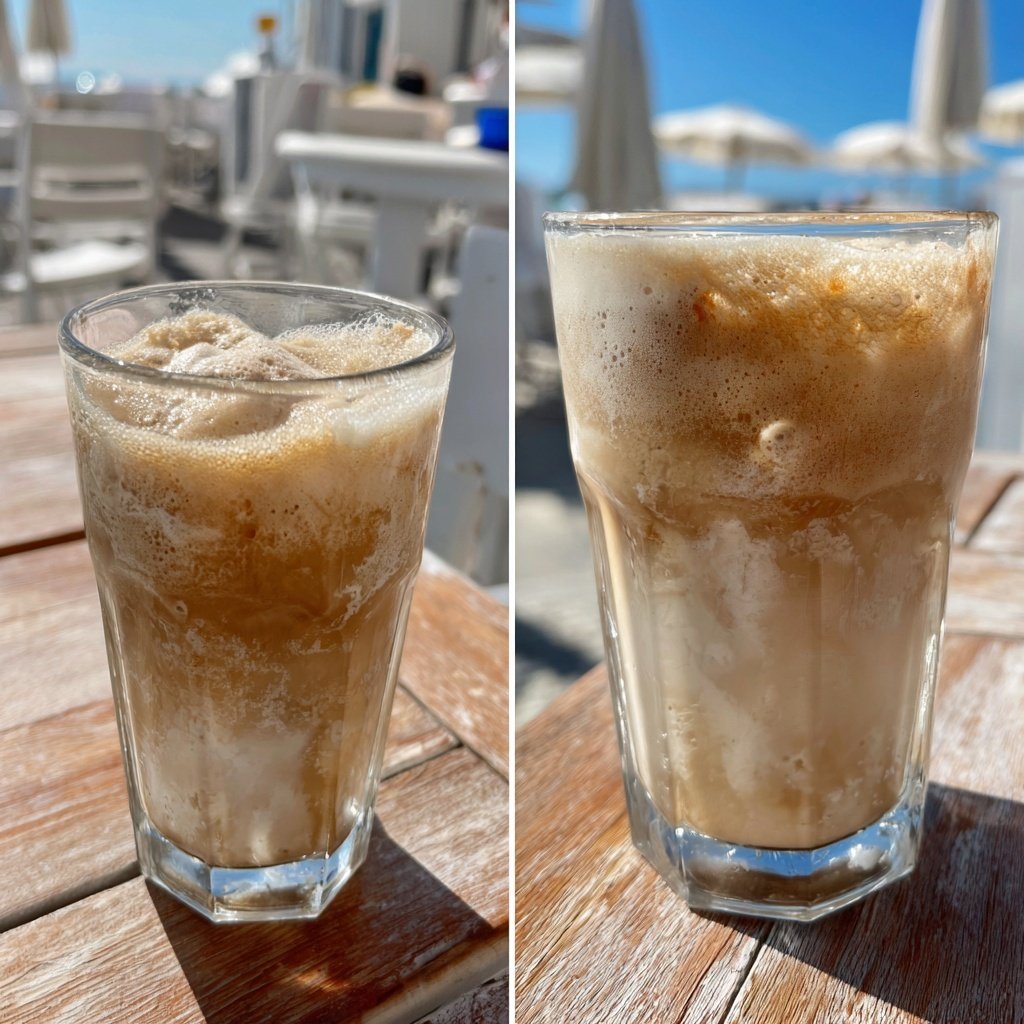 Crispy Chickpea Vanilla Frappe