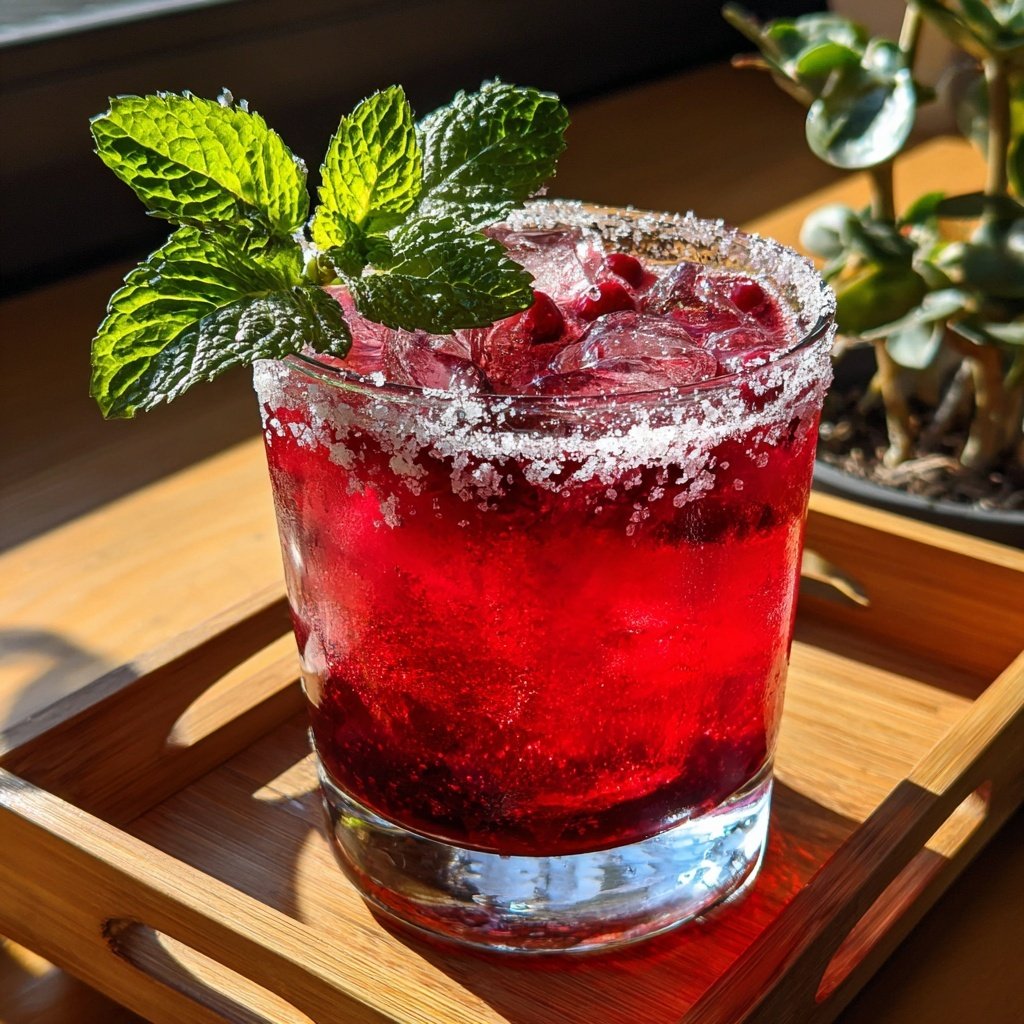 Valentinstag Cocktail Preiselbeere süß