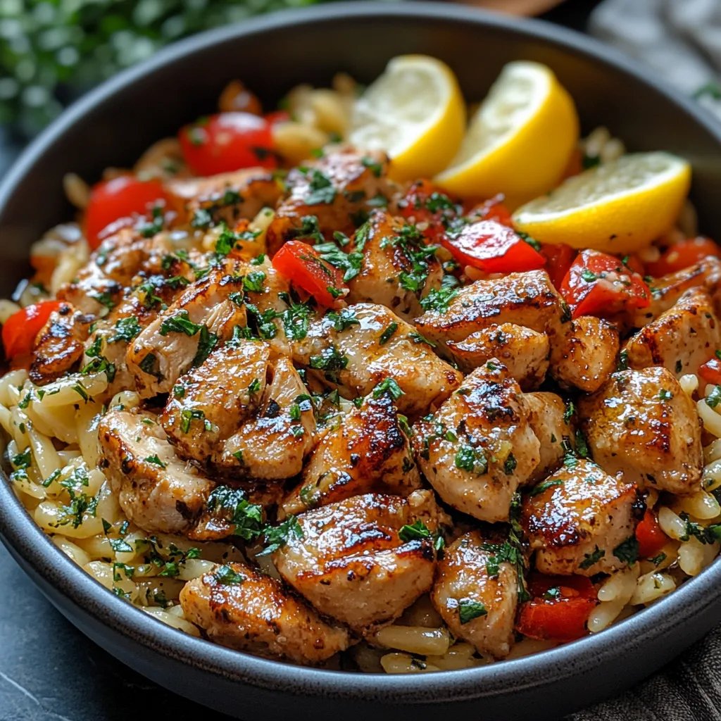 Hähnchen mit Zitrone und Feta auf Orzo: Ein Unglaubliches Ultimatives Rezept