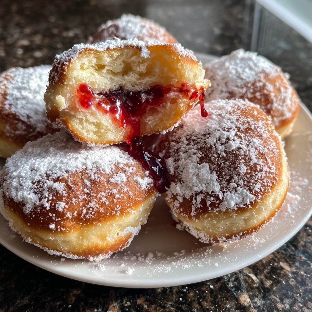 Gefüllte Krapfen - Deutsche Berliner