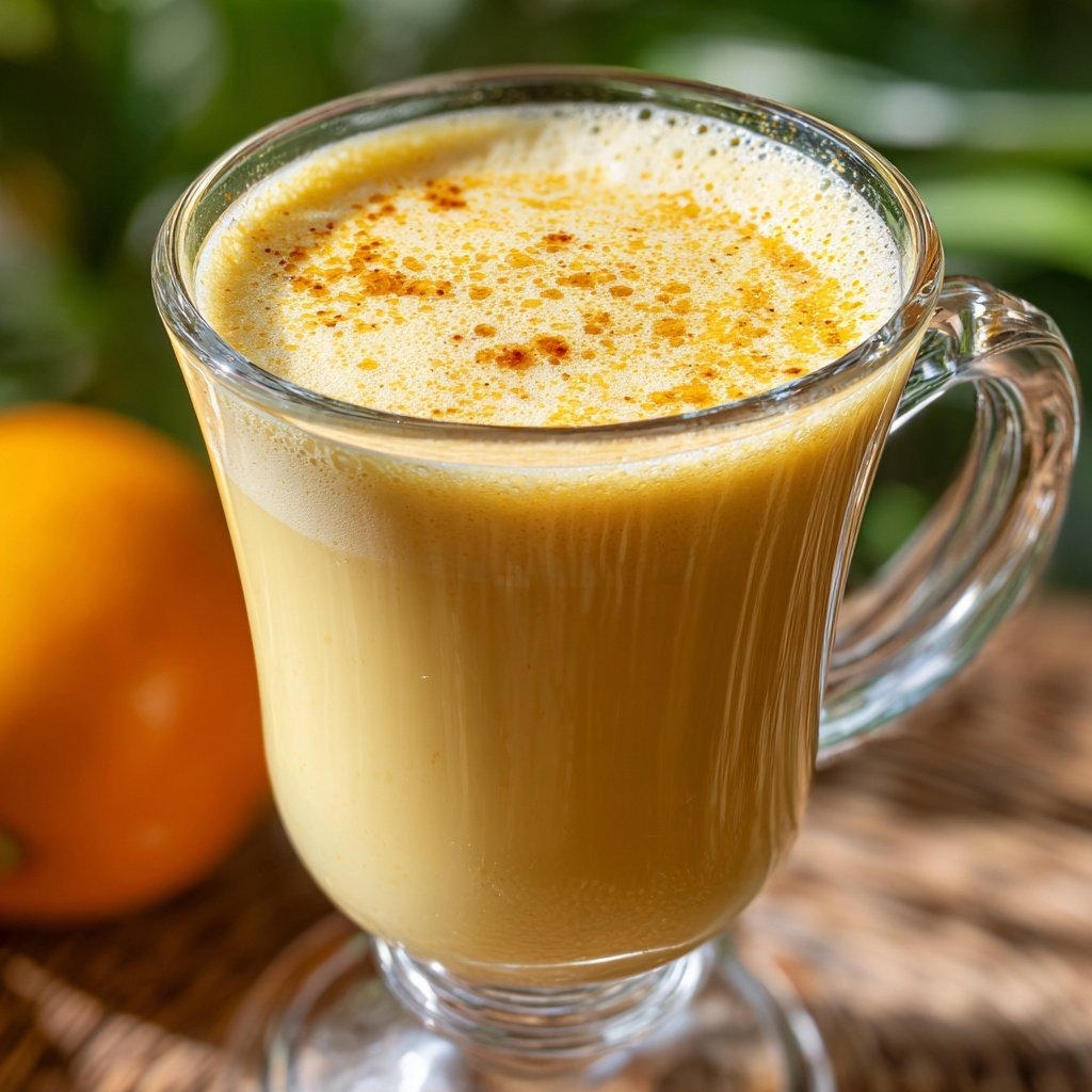 Eierpunsch mit Orangenlikör und Zitrusduft