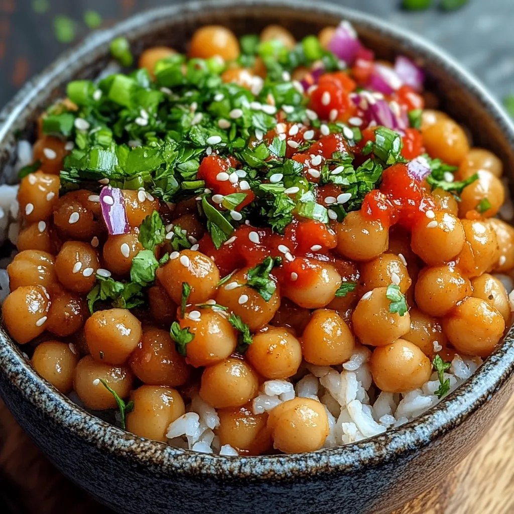 Vegane Klebrige Sesam-Kichererbsen: Ein Unglaubliches Ultimatives Rezept