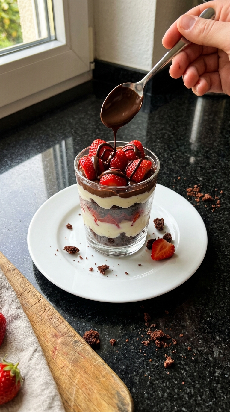 Erdbeeren und Schokolade Parfait​