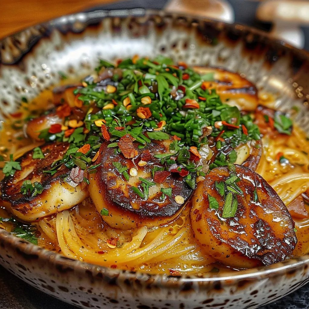 Köstliche cremige Knoblauch