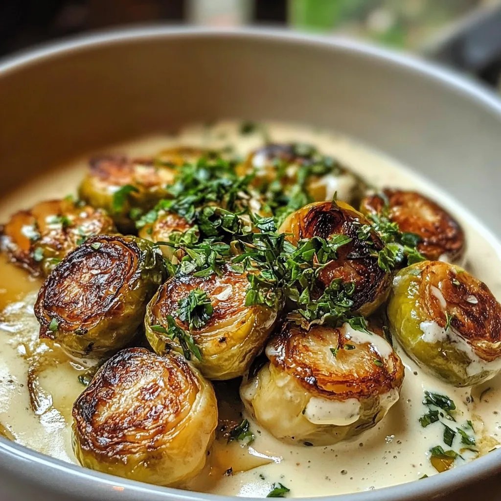 Cremiger Winter-Rosenkohl