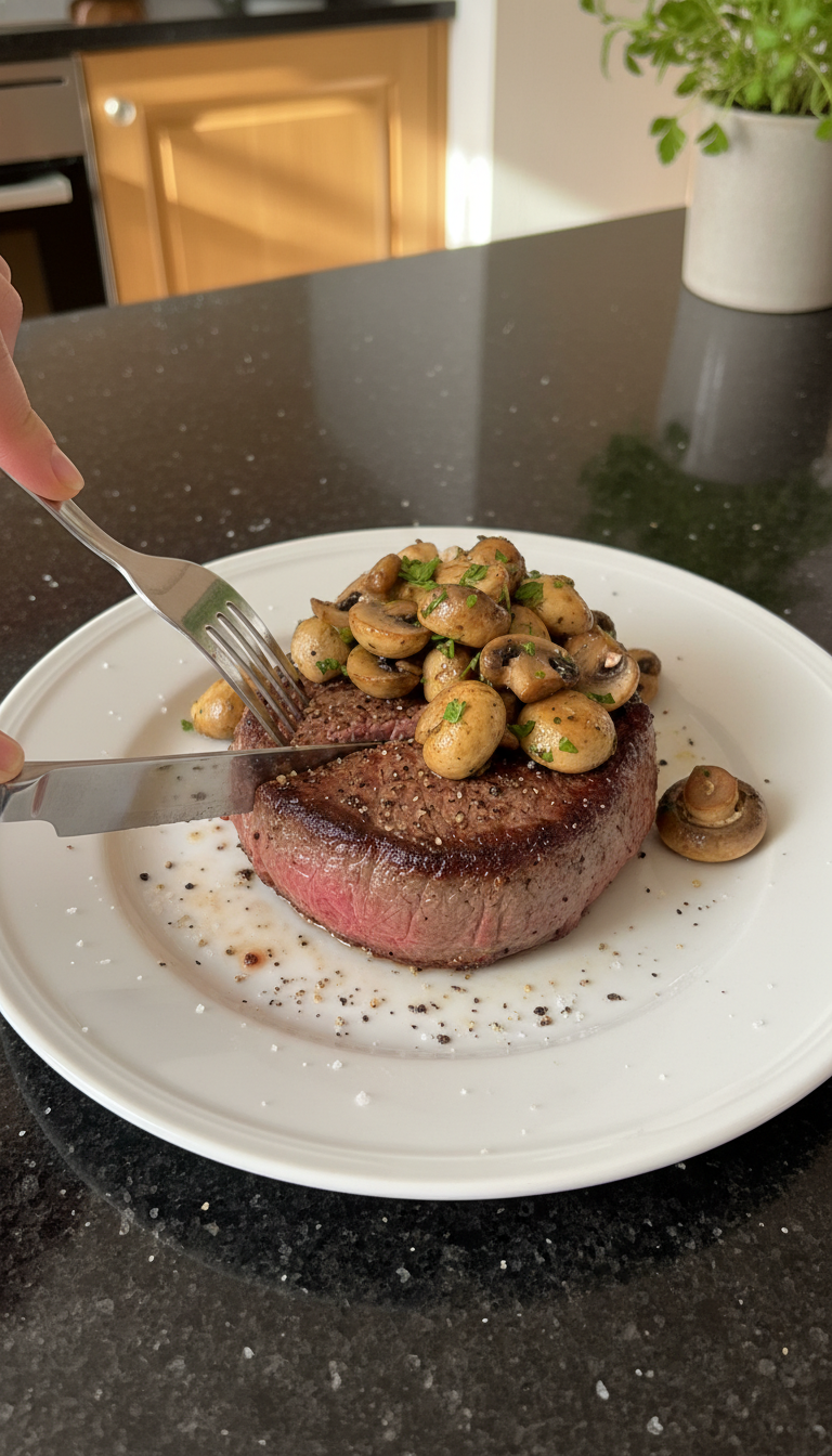 Filet Mignon mit Knoblauch Champignons​