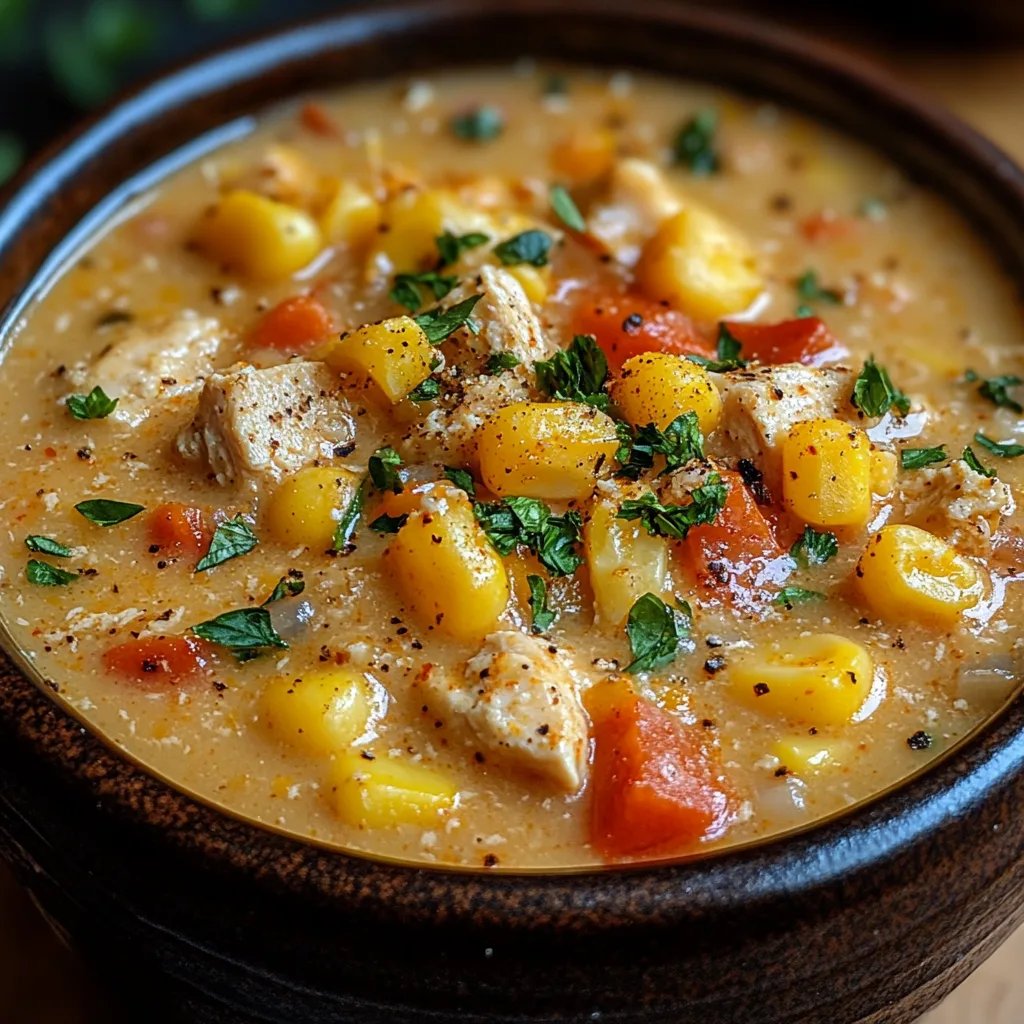 Crockpot Hühner-Mais-Chowder: Ein Unglaublich Ultimatives Rezept für 6 Personen