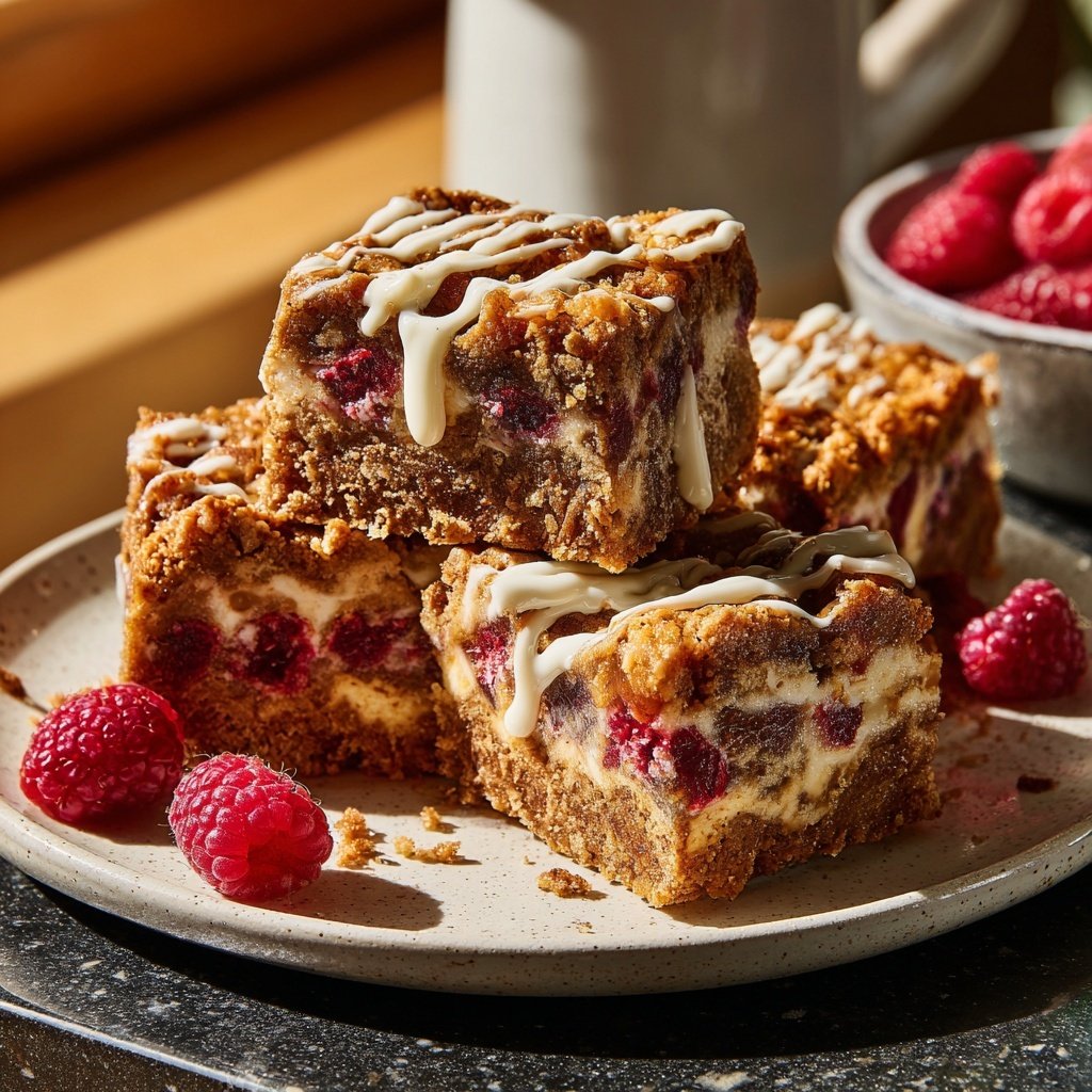 Spekulatius Dessert mit Himbeeren