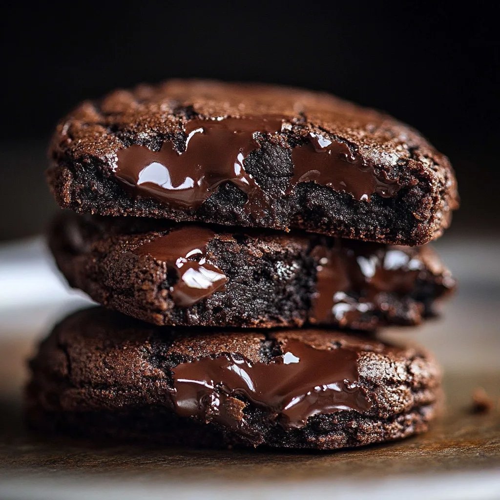 Fudgy Schokoladen-Brownie-Kekse