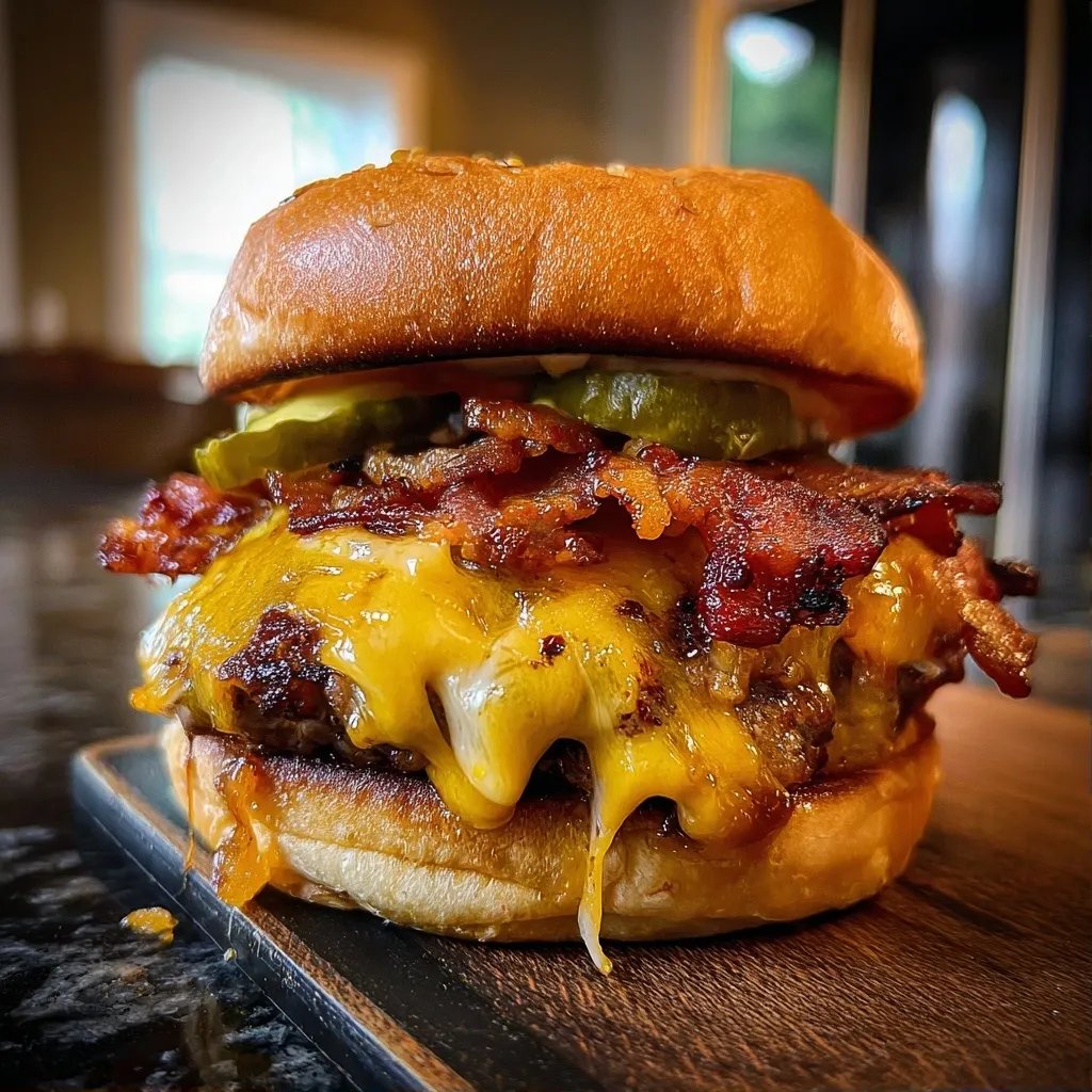 Smashed Burger Knusprig