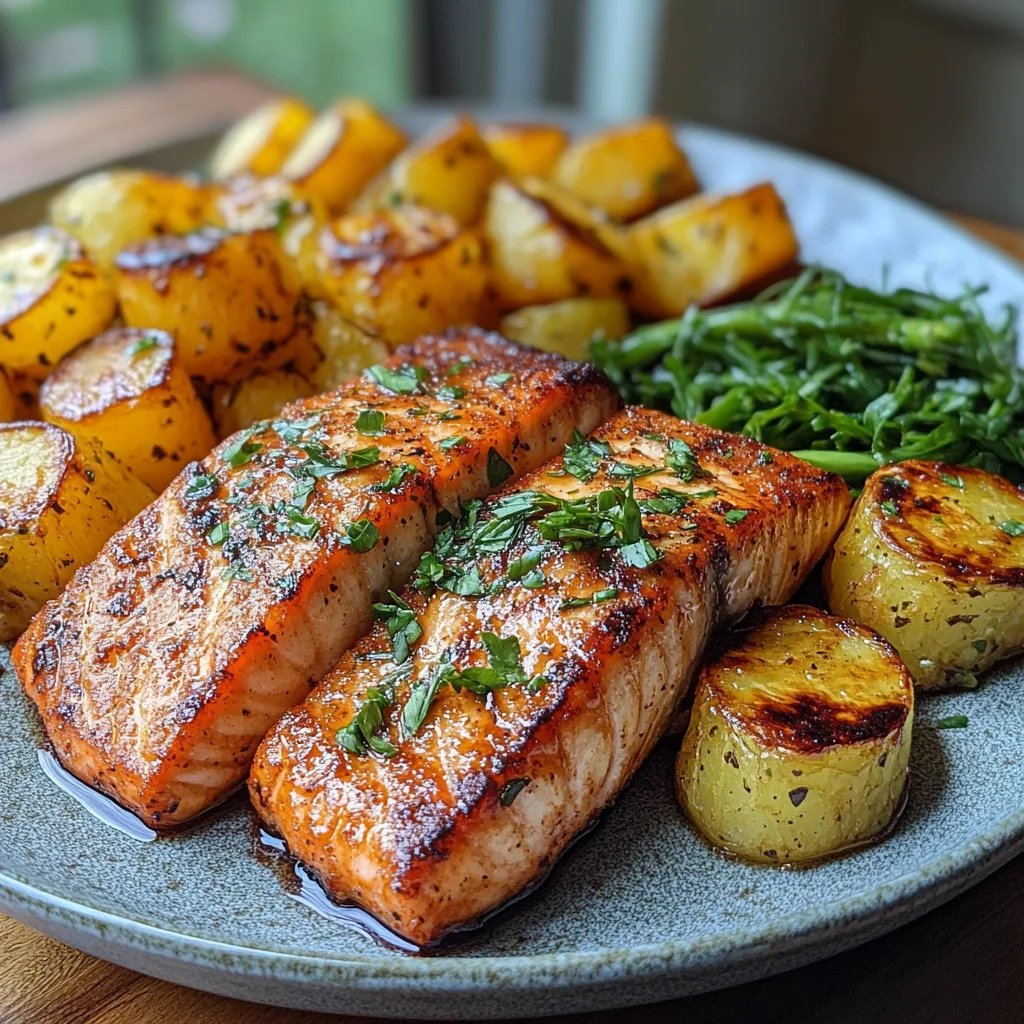 Lachs und frittierte Kochbananen aus der Heißluftfritteuse: Ein Unglaubliches Ultimatives Rezept für 4 Portionen