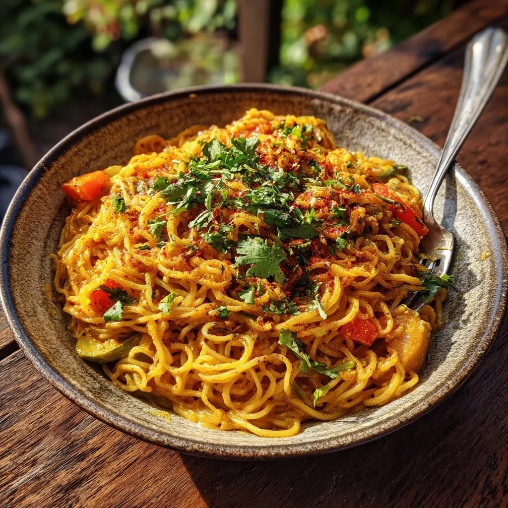 Singapur Nudeln Curry