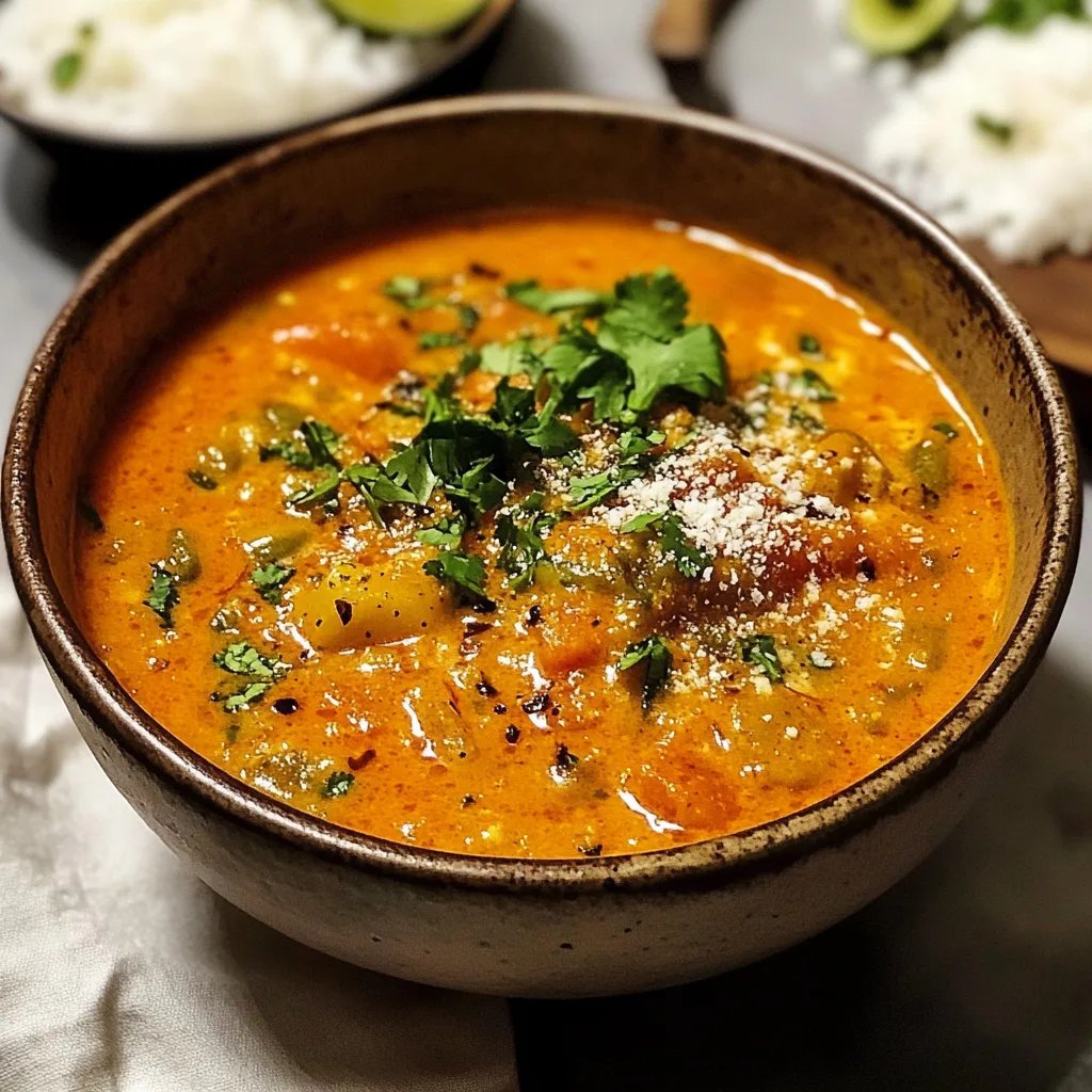 Kremiges Indisches Kürbis-Curry