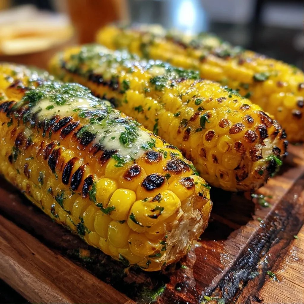 Grillmais mit Kräuterbutter