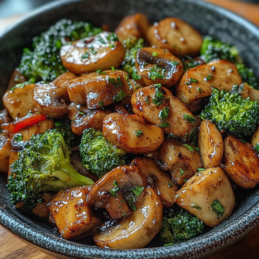 Brokkoli- und Pilzpfanne: Ein Unglaubliches Ultimatives Rezept für 4 Portionen