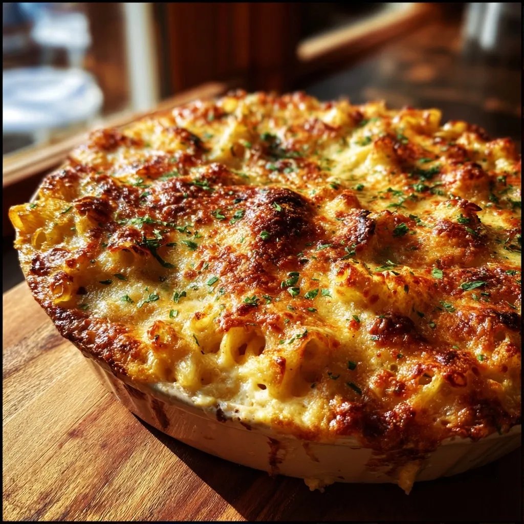 Maccheroni Auflauf Käse
