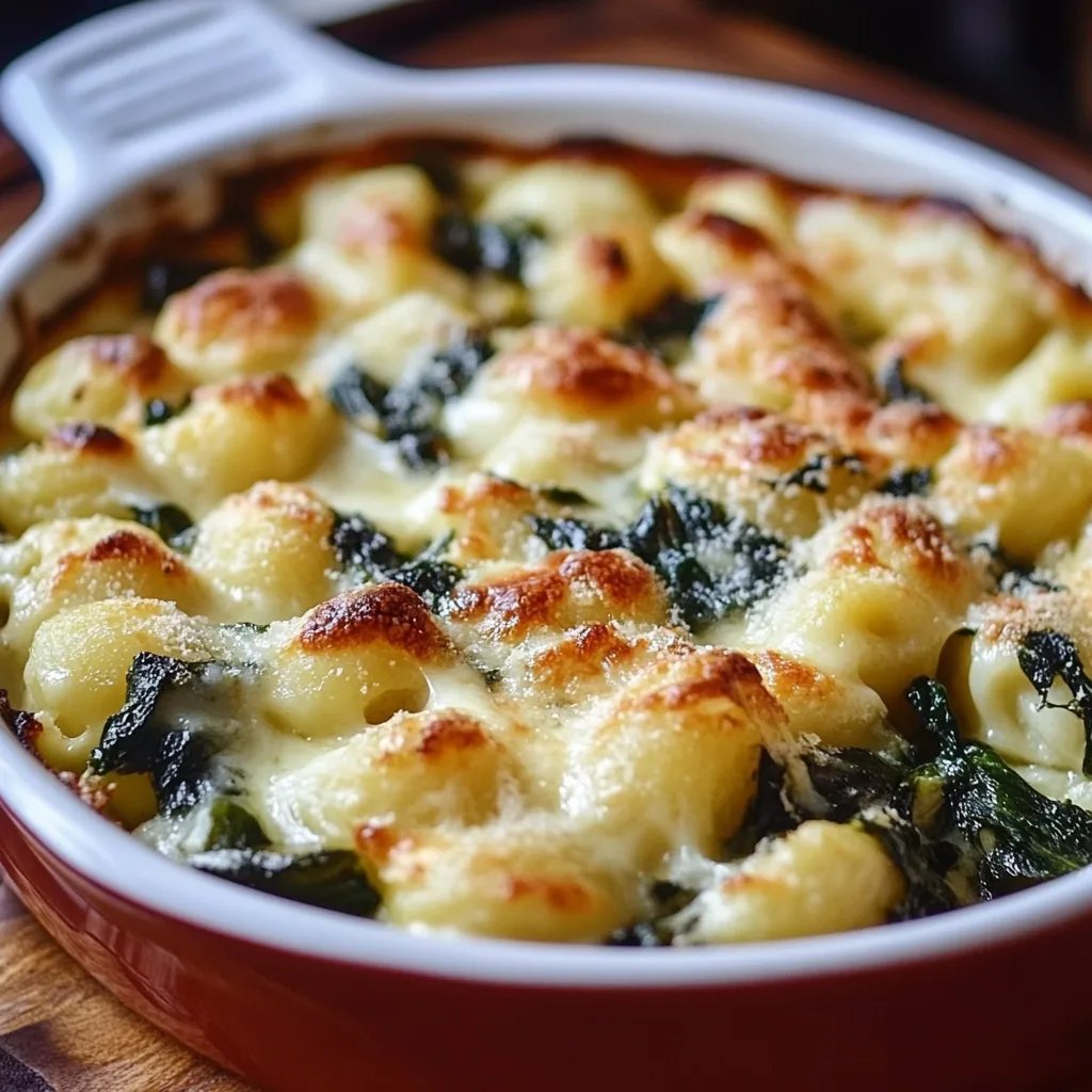 Gnocchi-Spinat-Auflauf