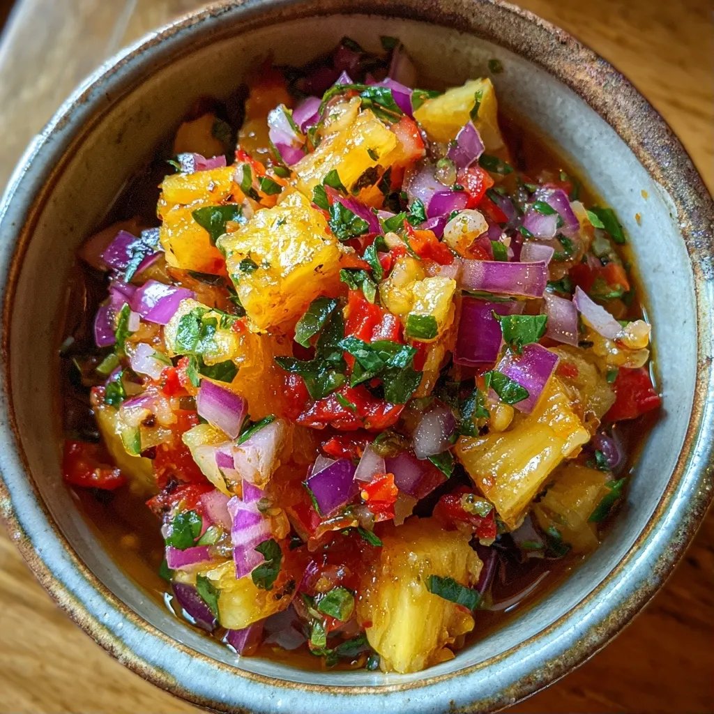 Ananas Salsa scharf
