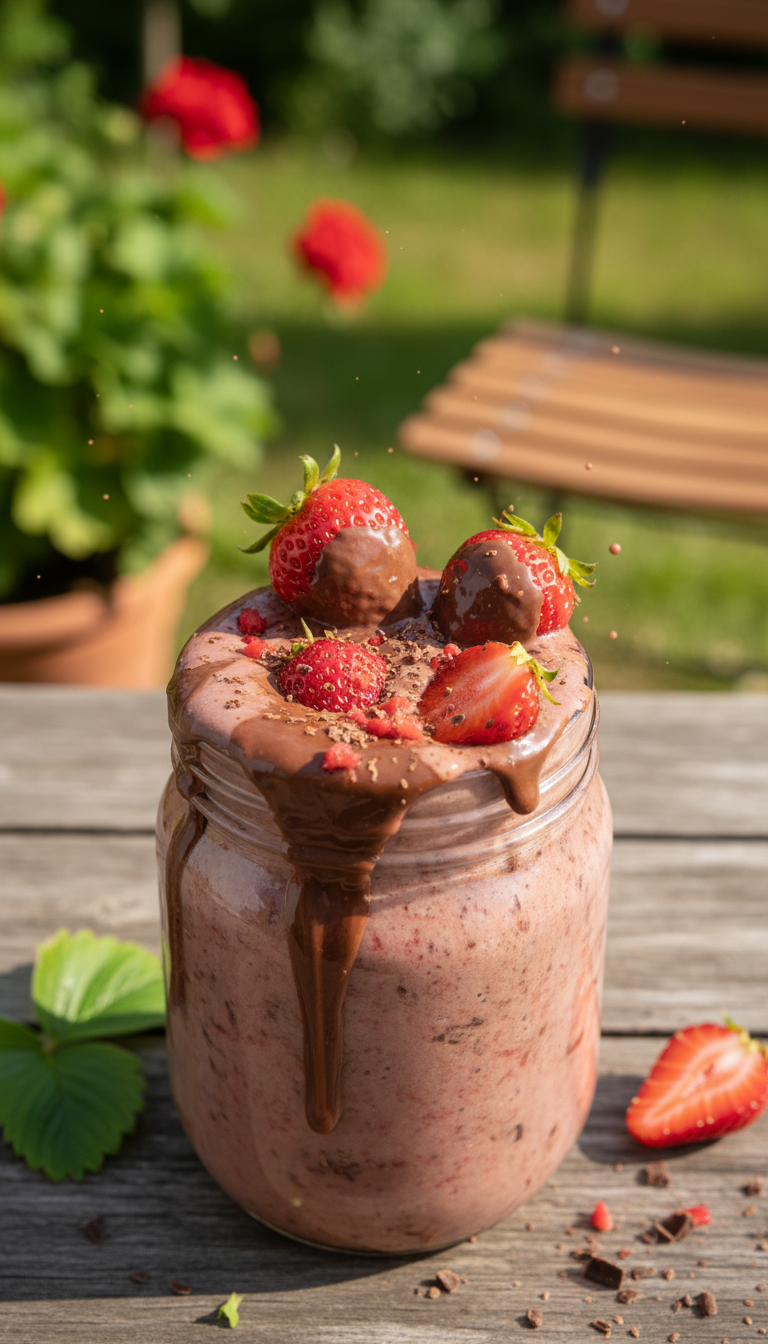Schoko Erdbeer Smoothie Genuss​