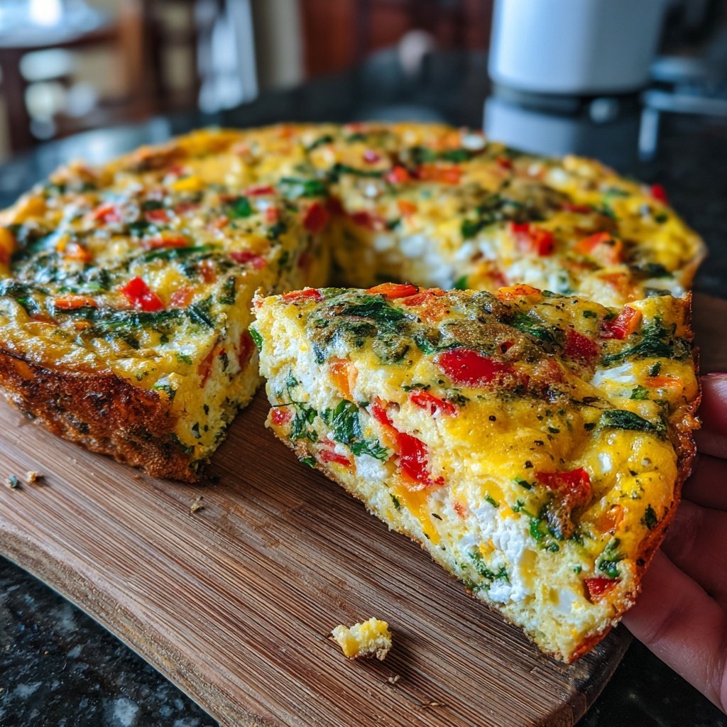 Hoch-Protein Gemüse Frittata