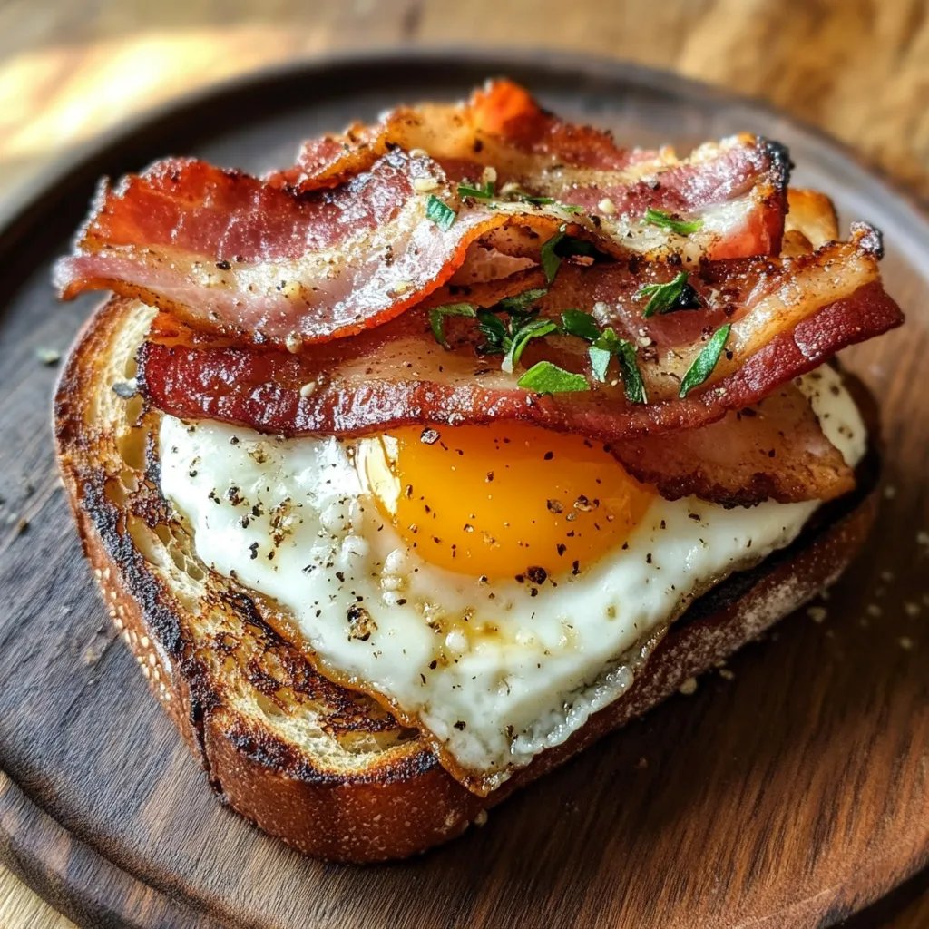 Rustikaler Bacon & Ei Toast-Teller: Ein Unglaublich Ultimatives Rezept für 4 Personen