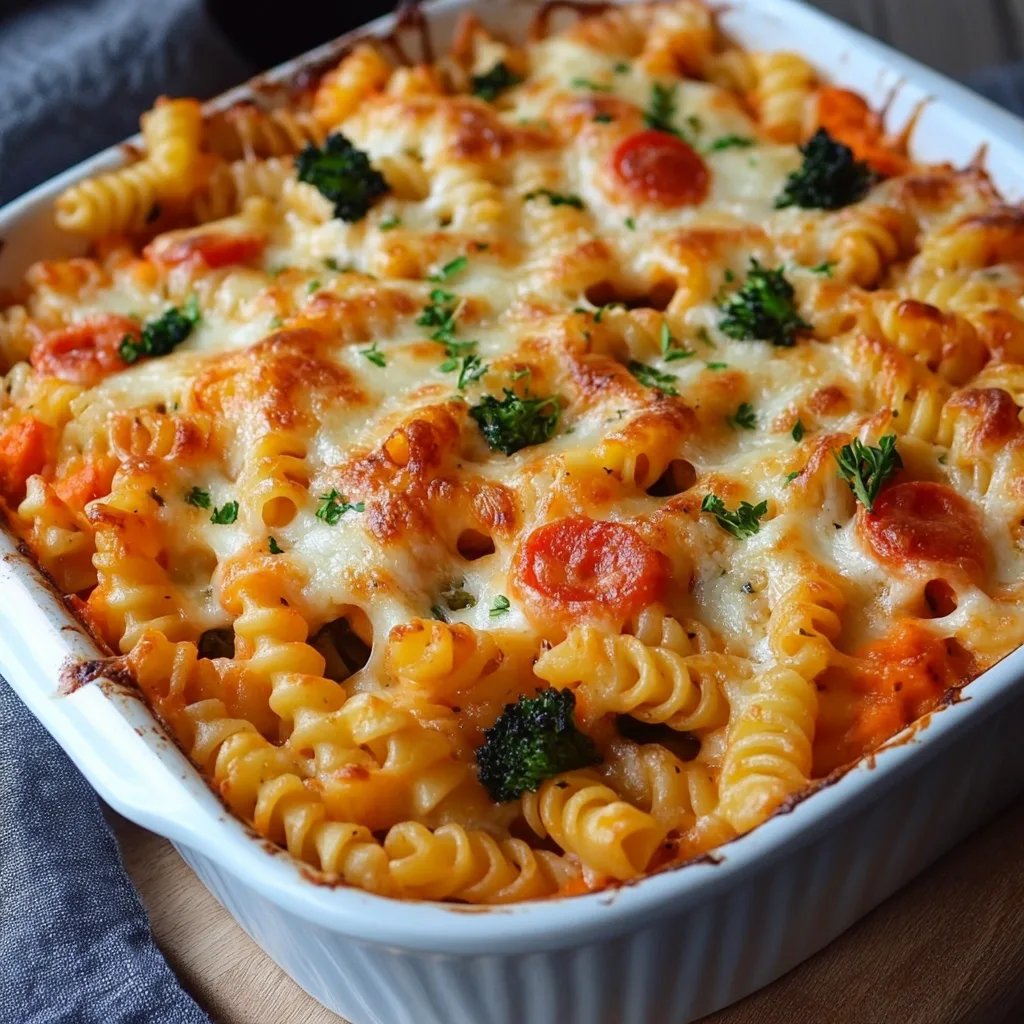 Einfacher Gemüse-Nudel-Auflauf