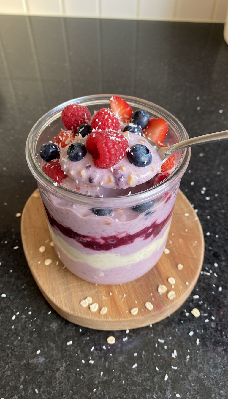 Tropische Beeren Overnight Oats​