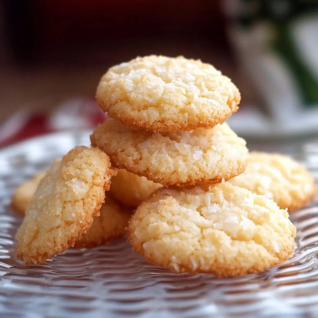 Luftige Kokosplätzchen