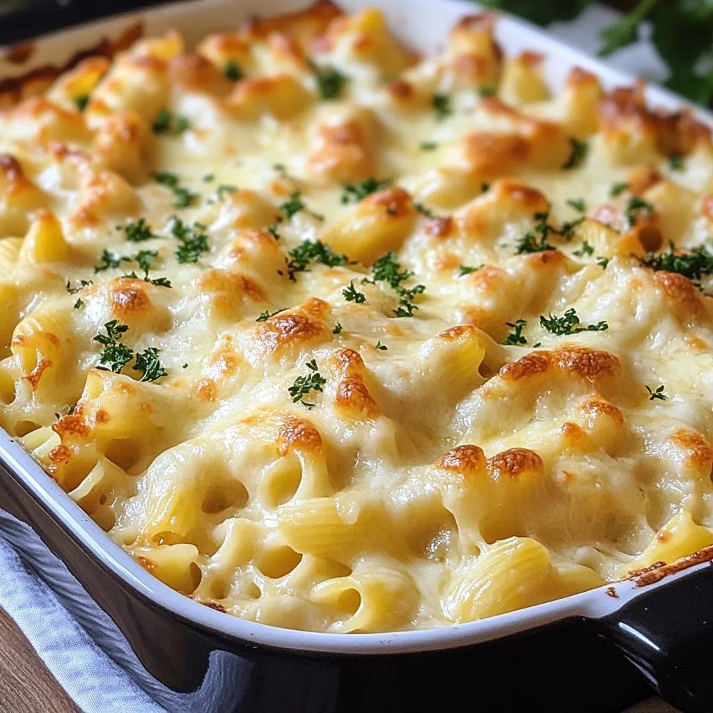 Hähnchen-Nudelauflauf mit Käse