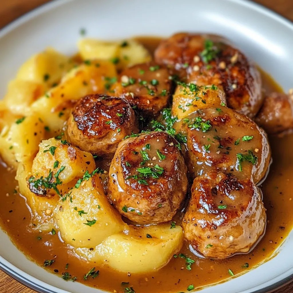 Hackbällchen in cremiger Sauce mit Kartoffelpüree: Ein Unglaubliches Ultimatives Rezept