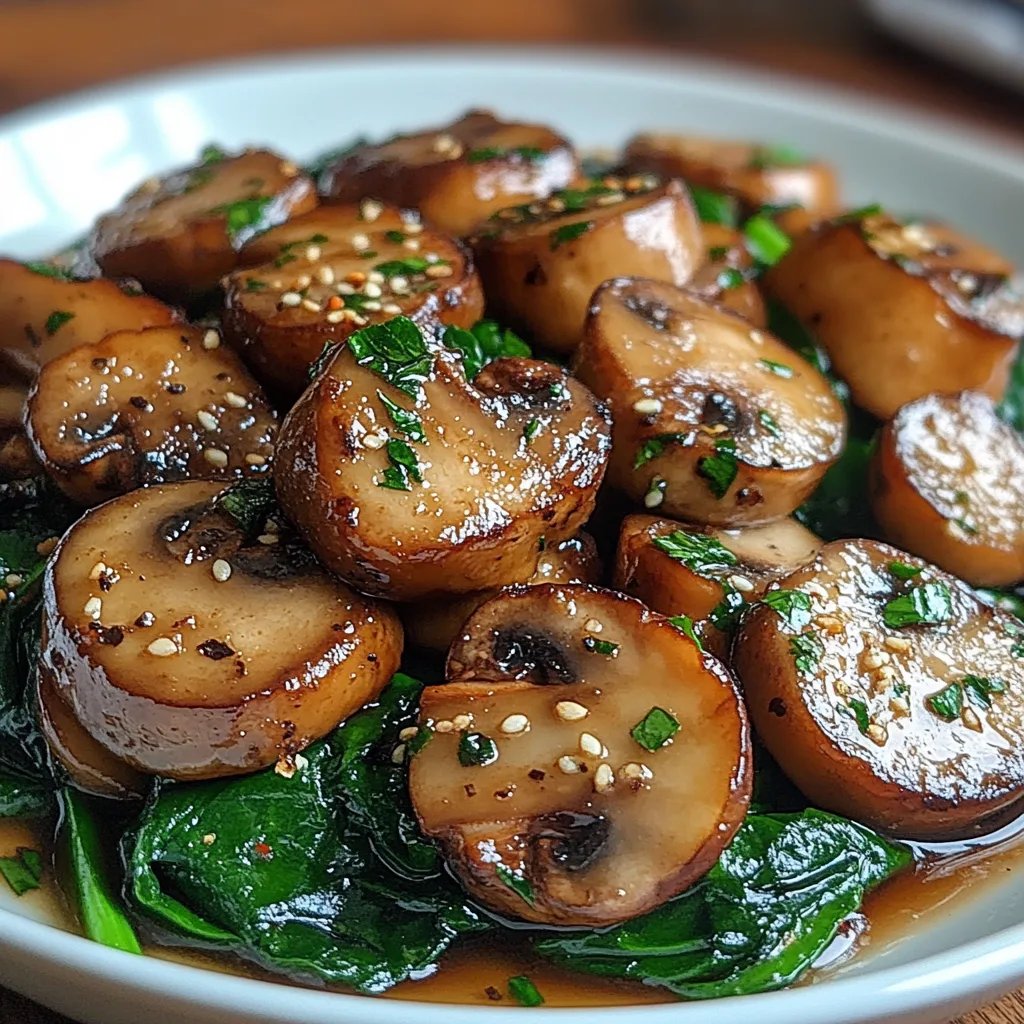 Gebratene Champignons mit Spinat: Ein Unglaubliches Ultimatives Rezept für 5 glückliche Momente