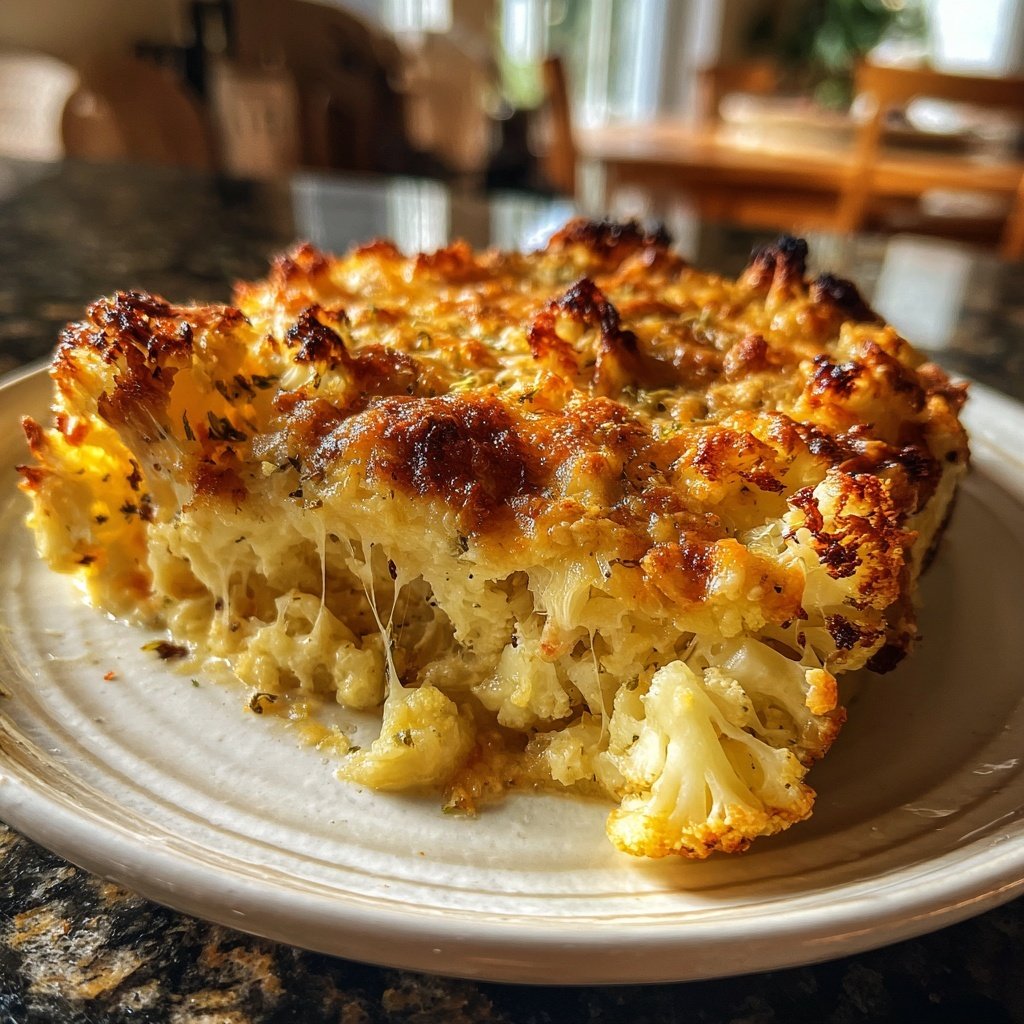 Gebackener Blumenkohl Käse Dip