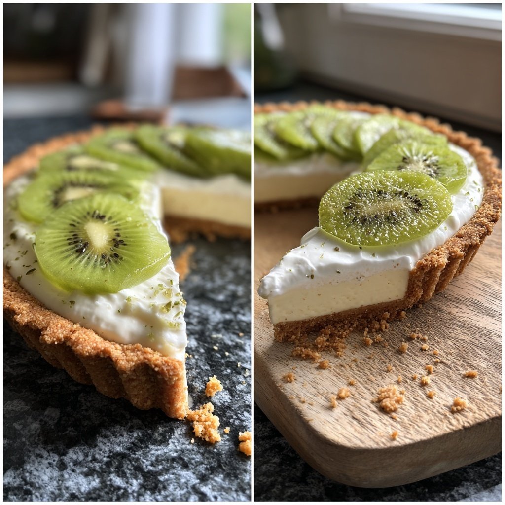 Fruchtige Vanille-Tarte mit Kiwi