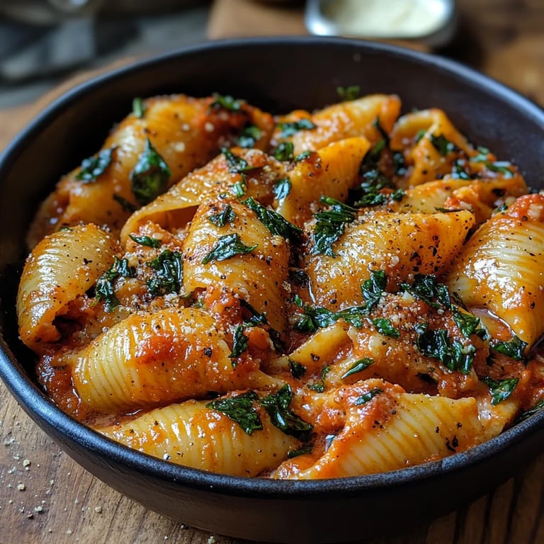 Würzige Tomaten-Basilikum-Muscheln mit geschlagener Ricotta: Ein Unglaubliches Ultimatives Rezept